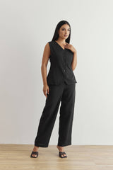 Vest & Pants in Black