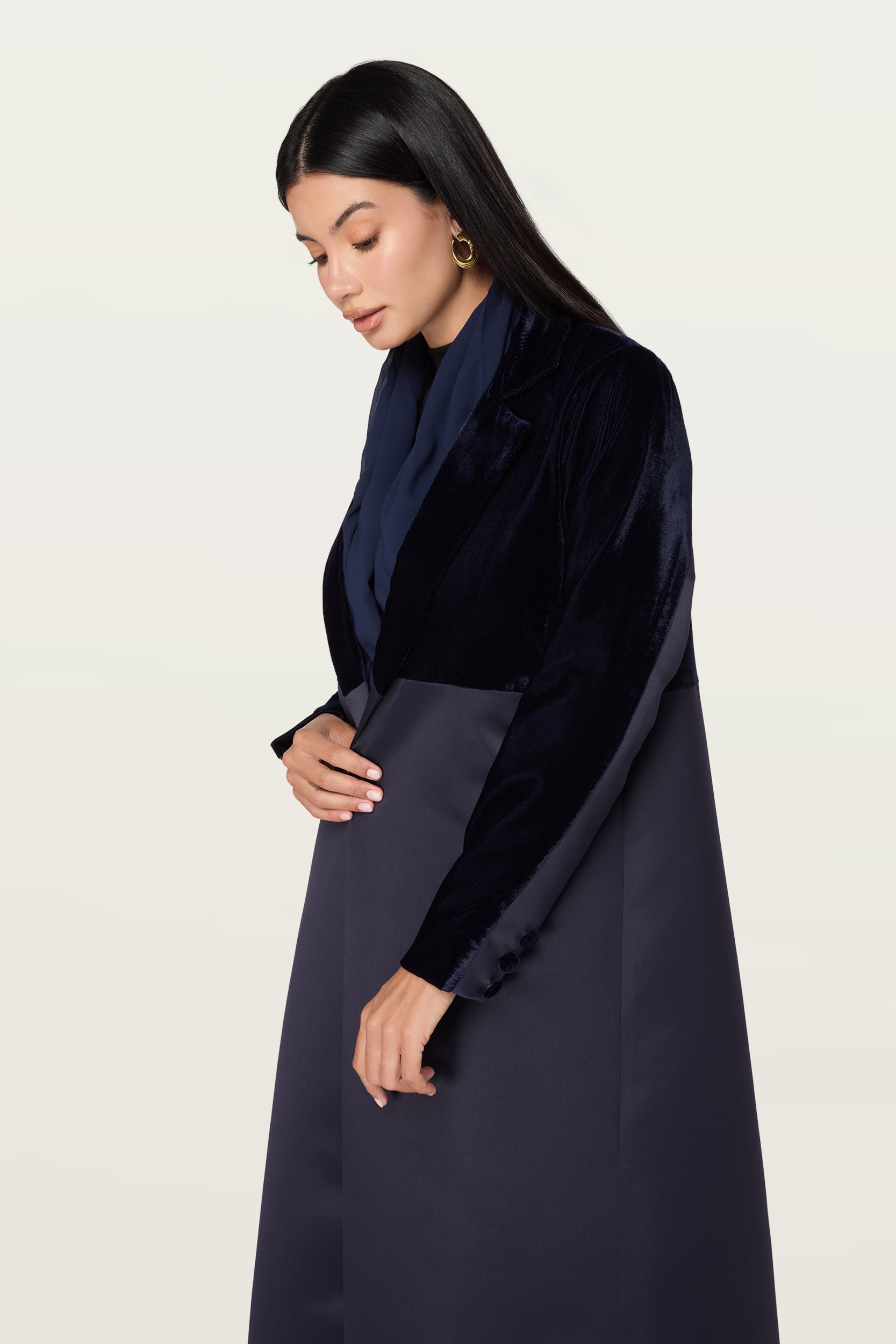 Ella in Navy
