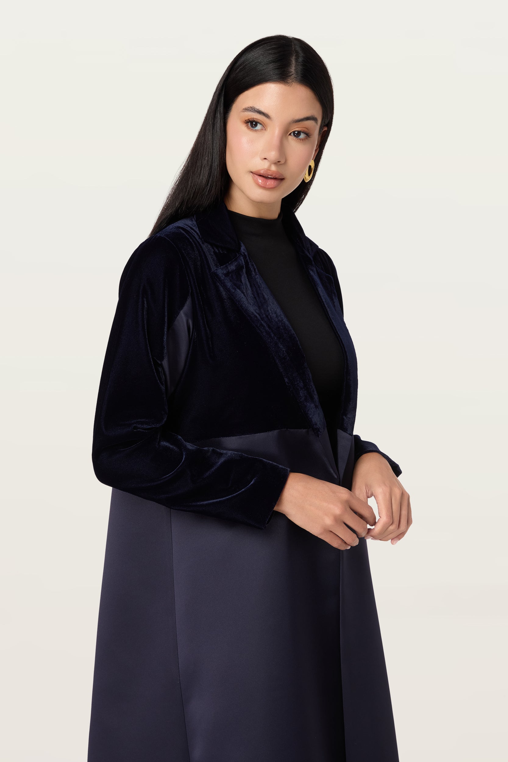 Ella in Navy