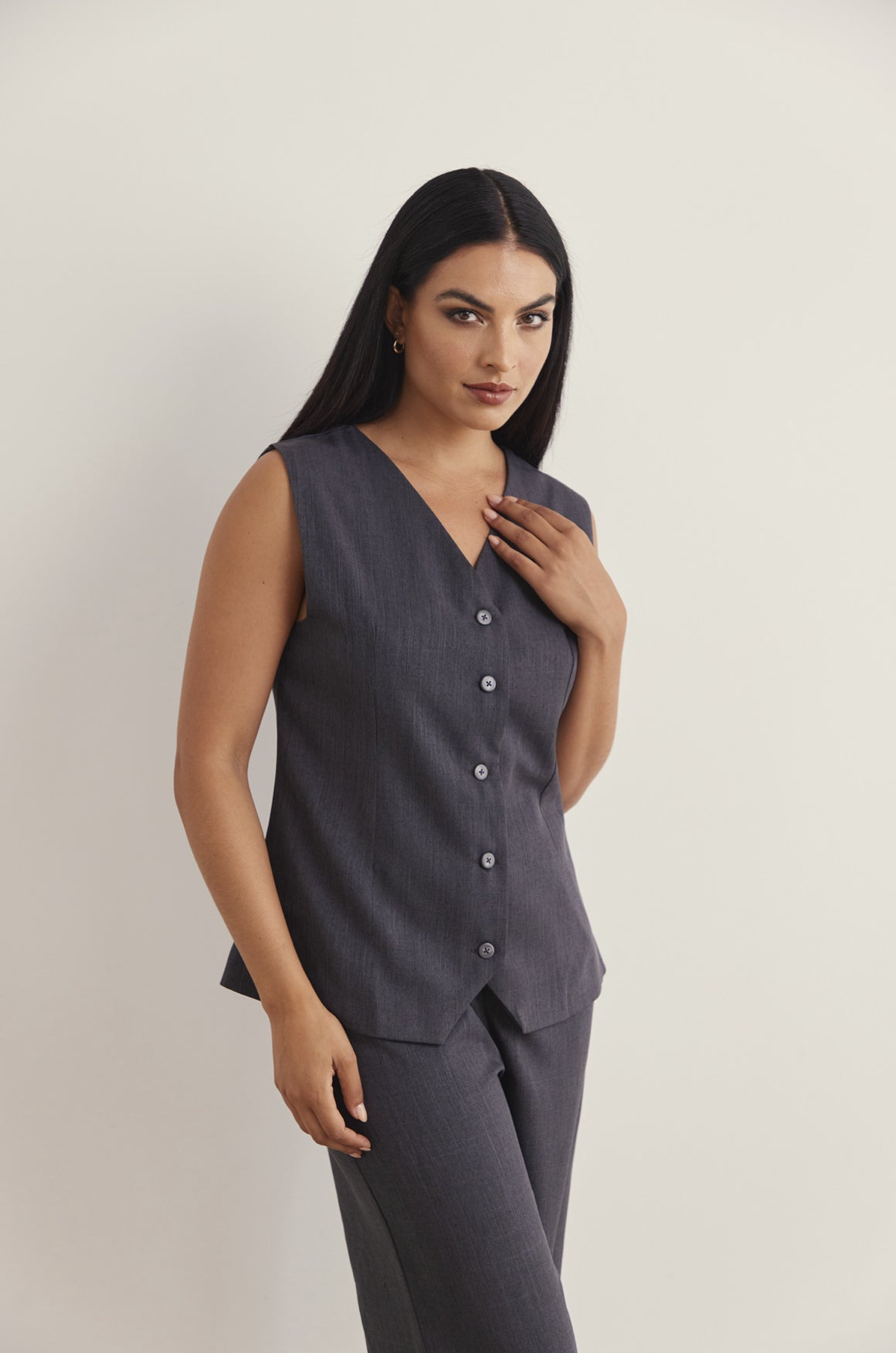 Vest & Pants in Grey