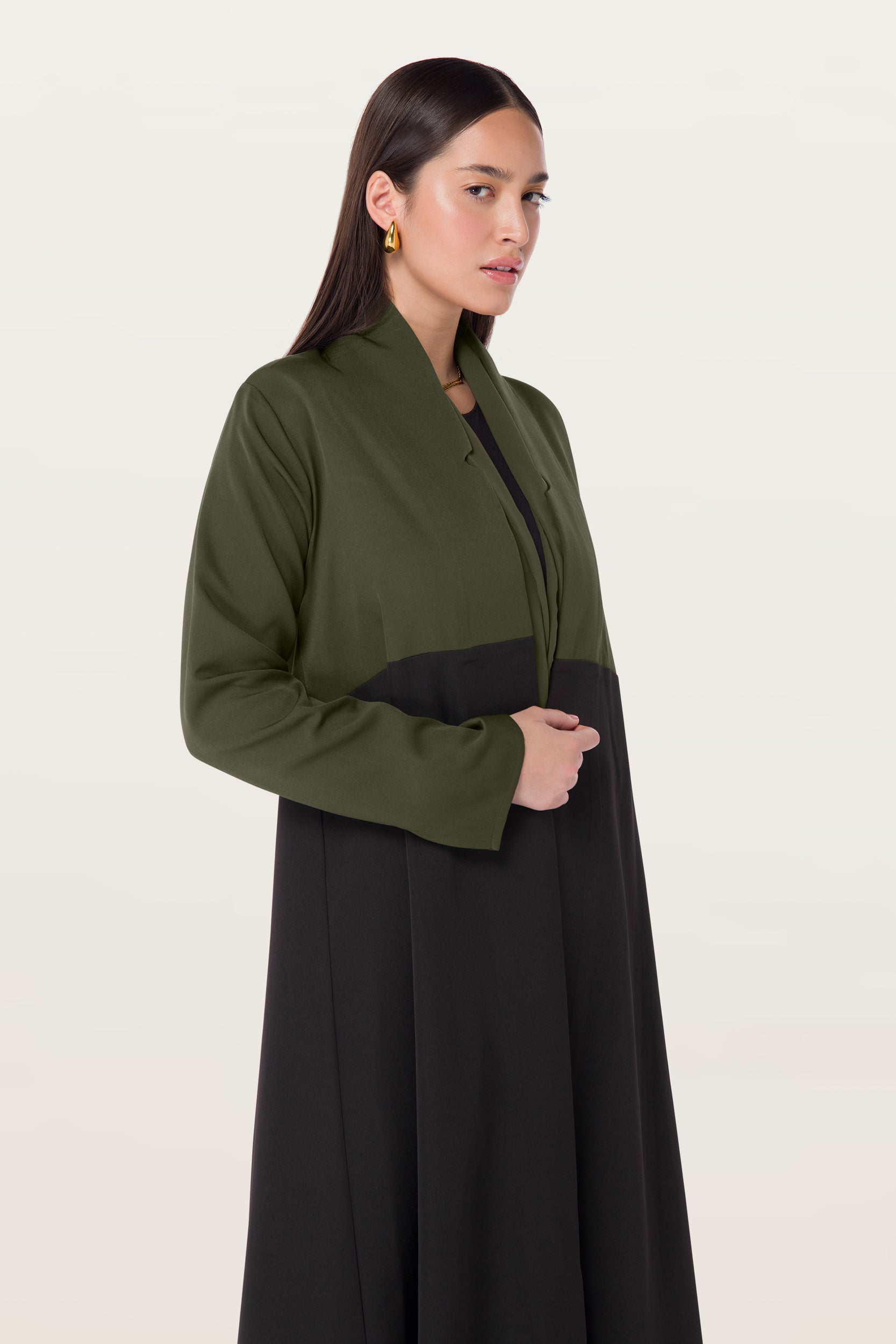 Lea in Olive-Black