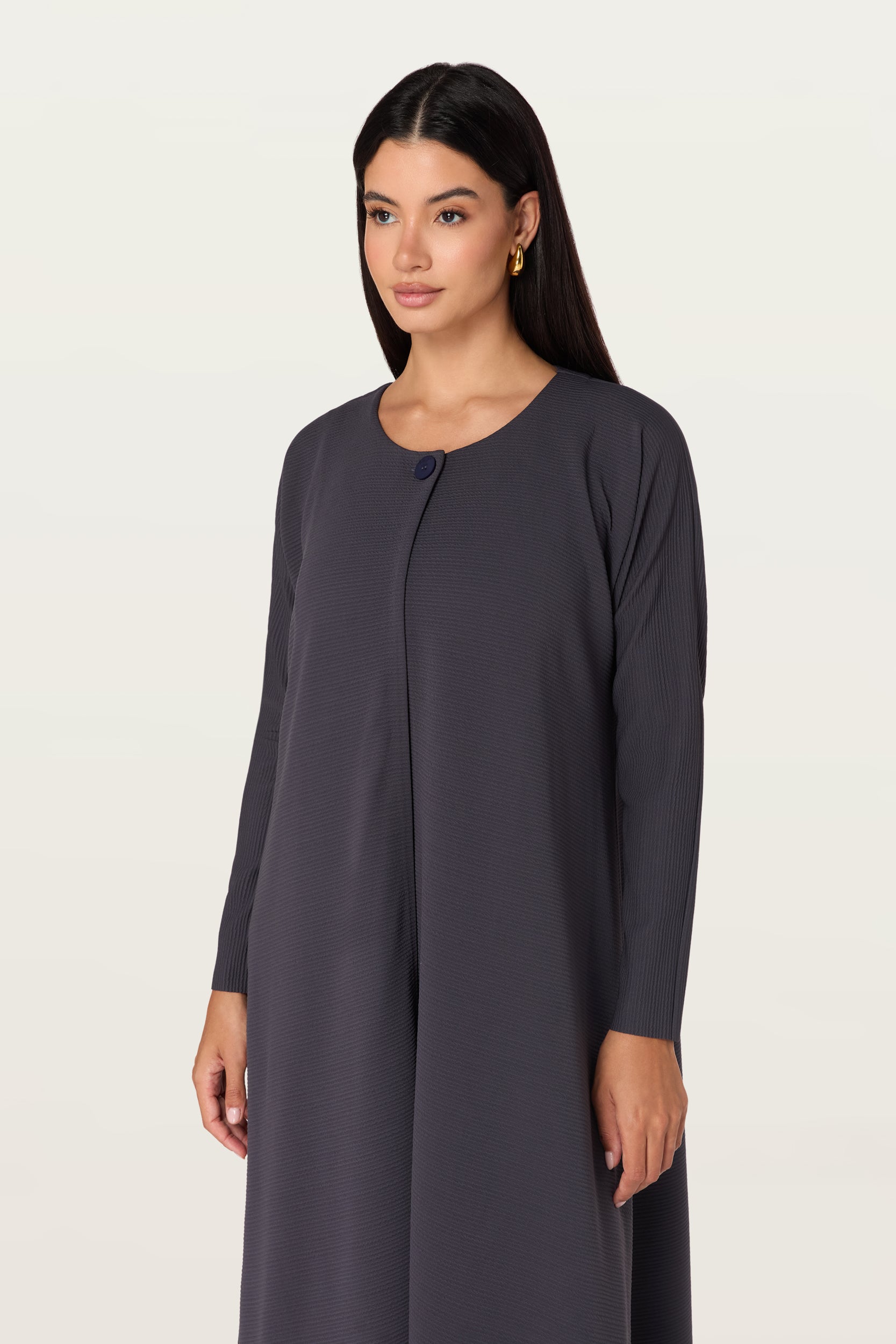 Meera in Grey Navy