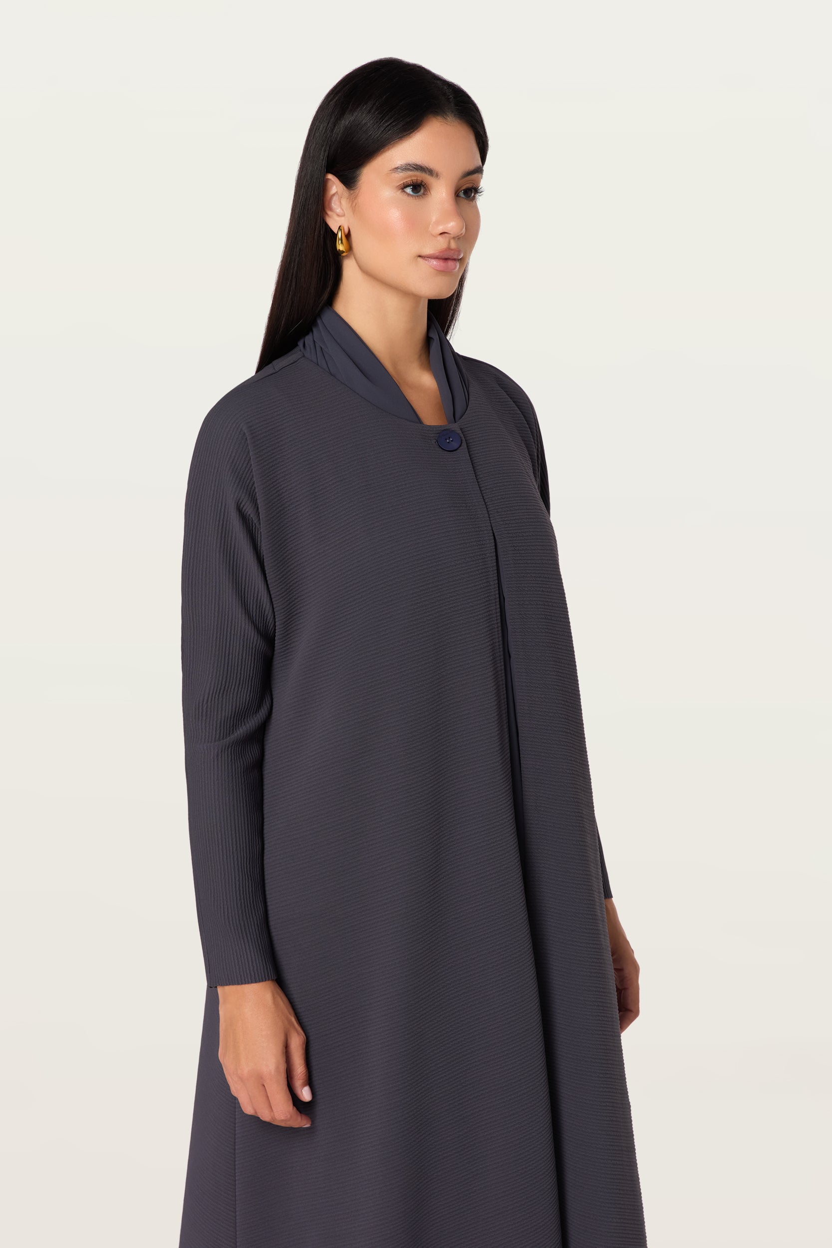 Meera in Grey Navy
