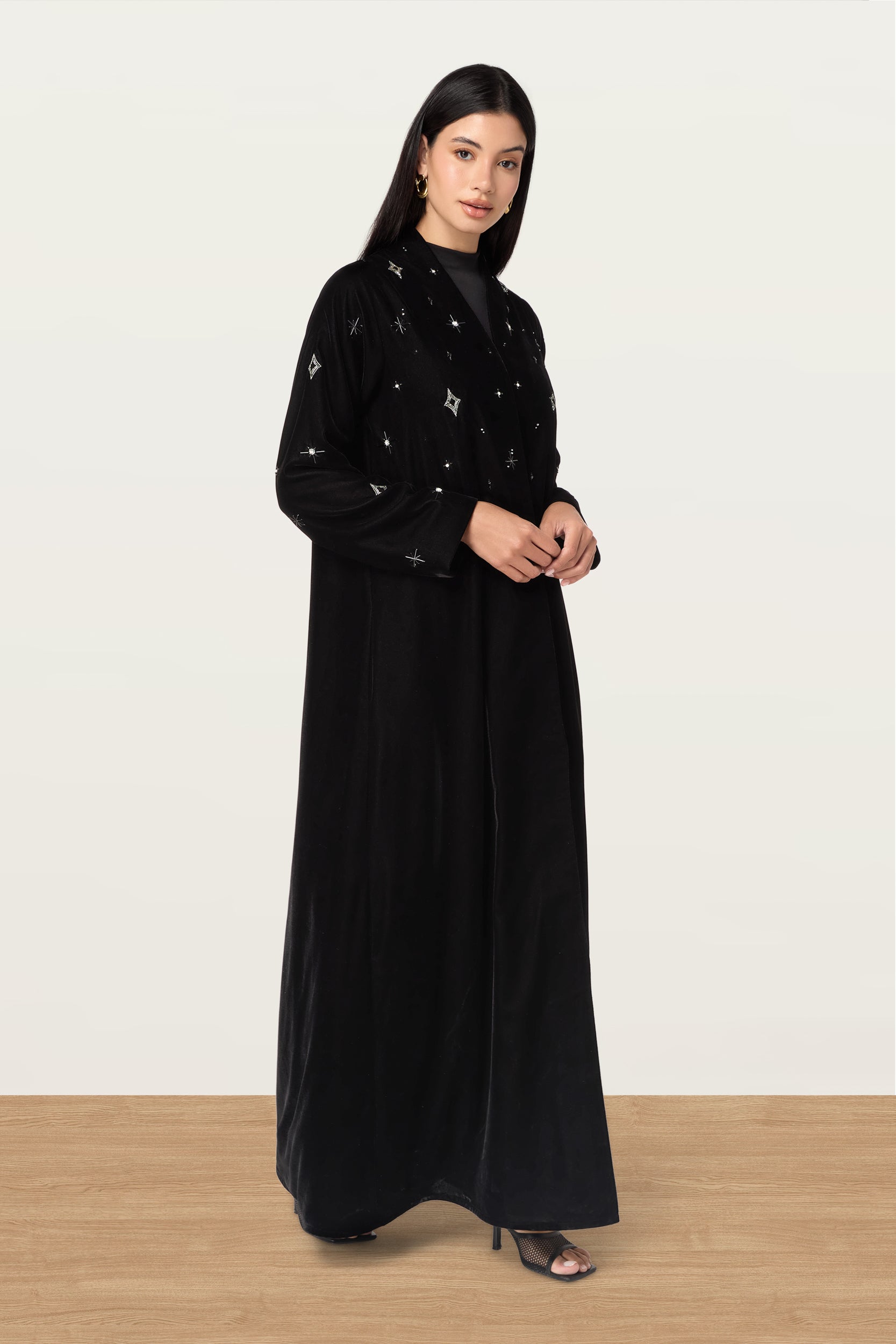 Velvet stars in Black