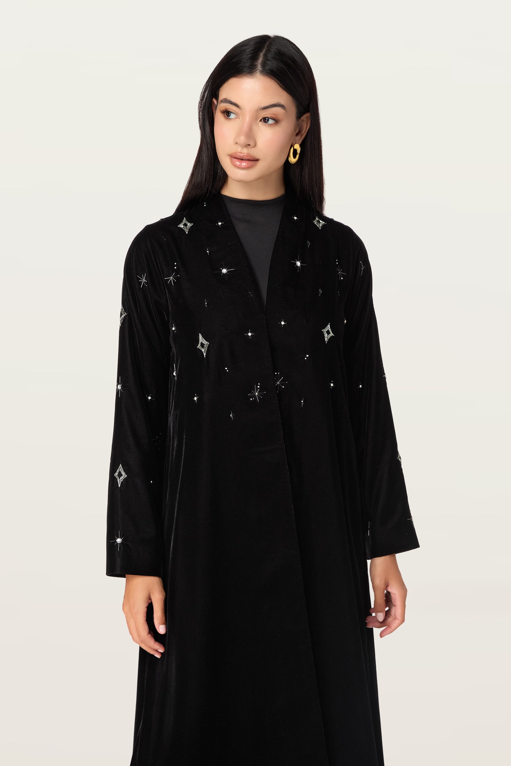 Velvet stars in Black