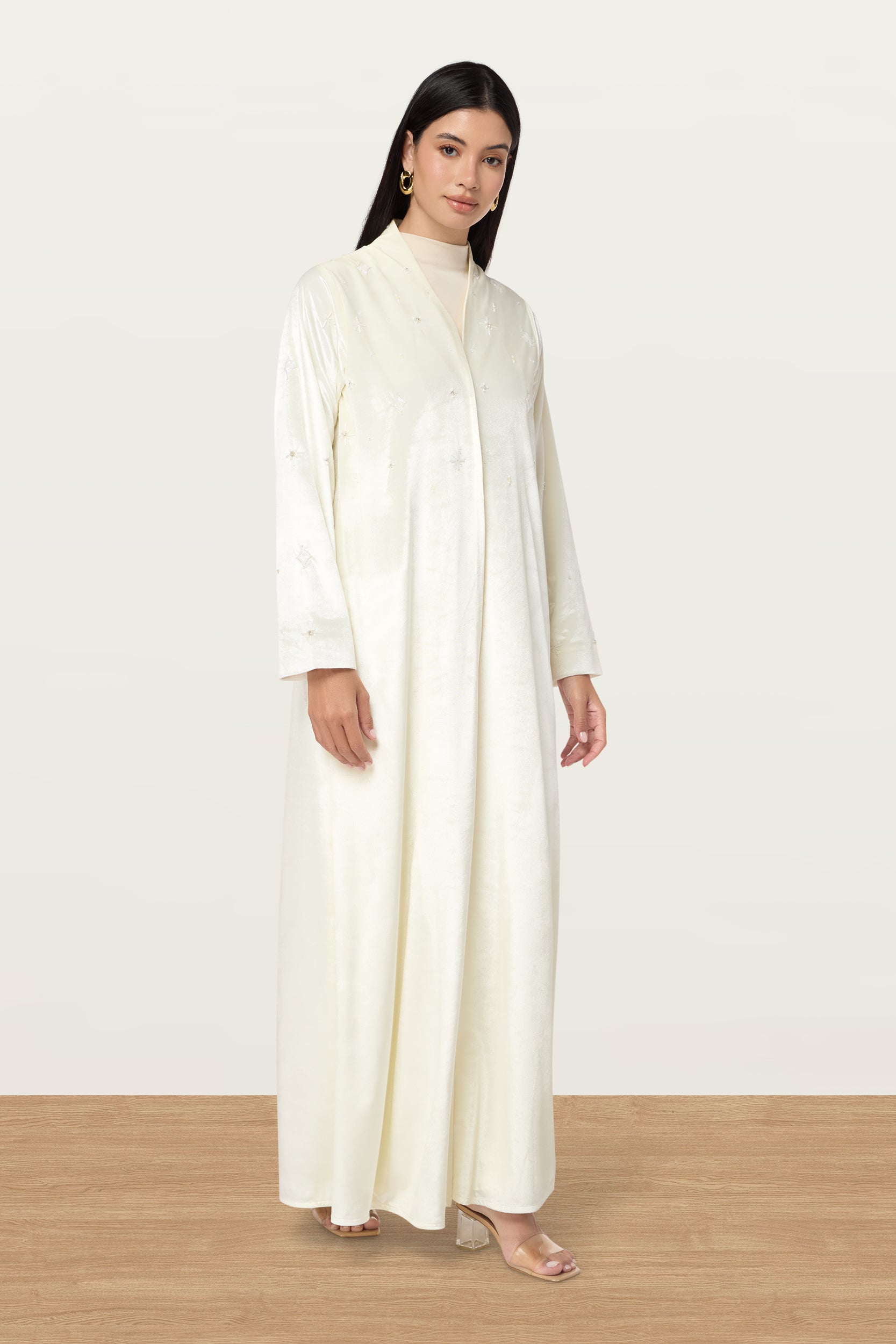 Velvet stars in Cream