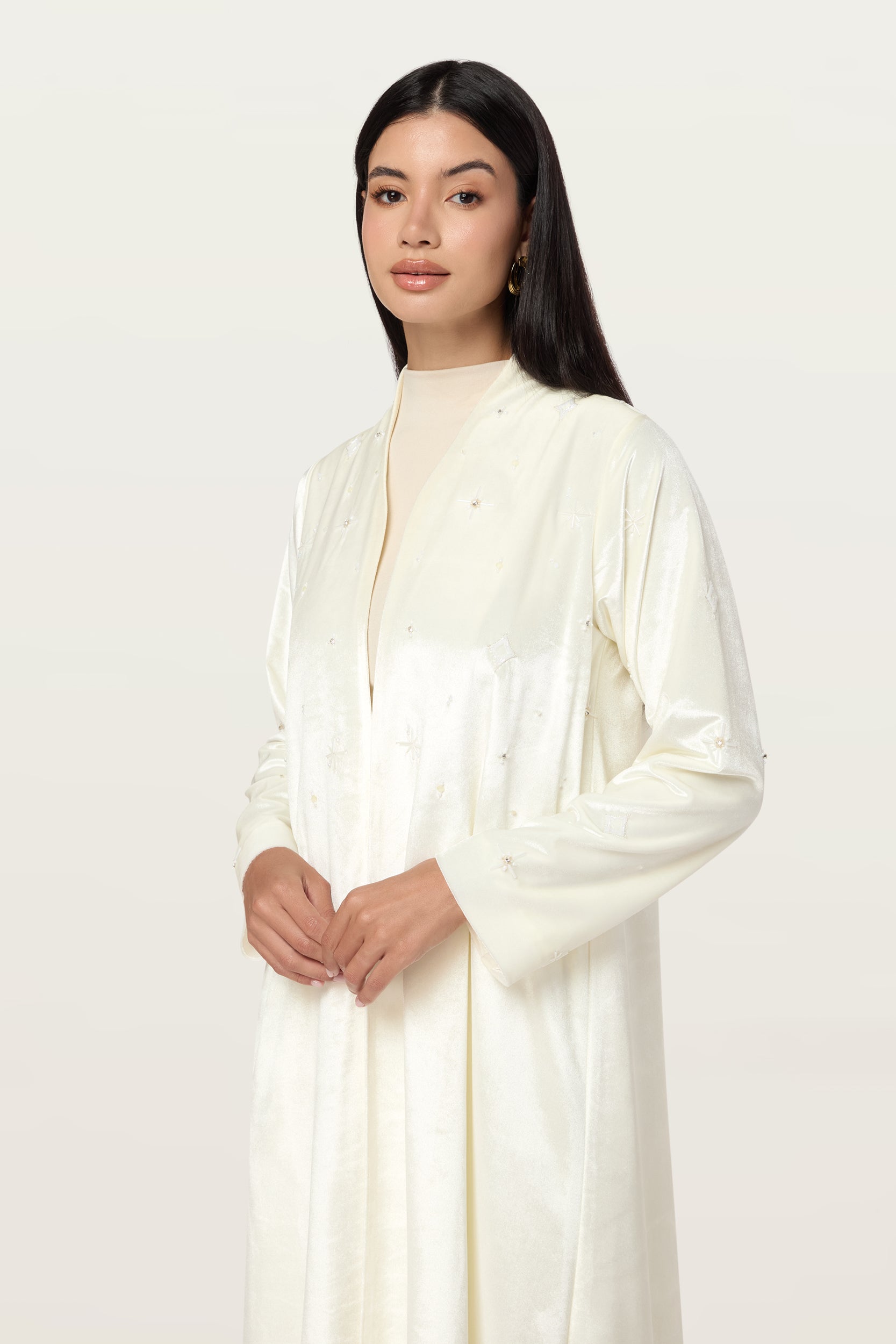 Velvet stars in Cream