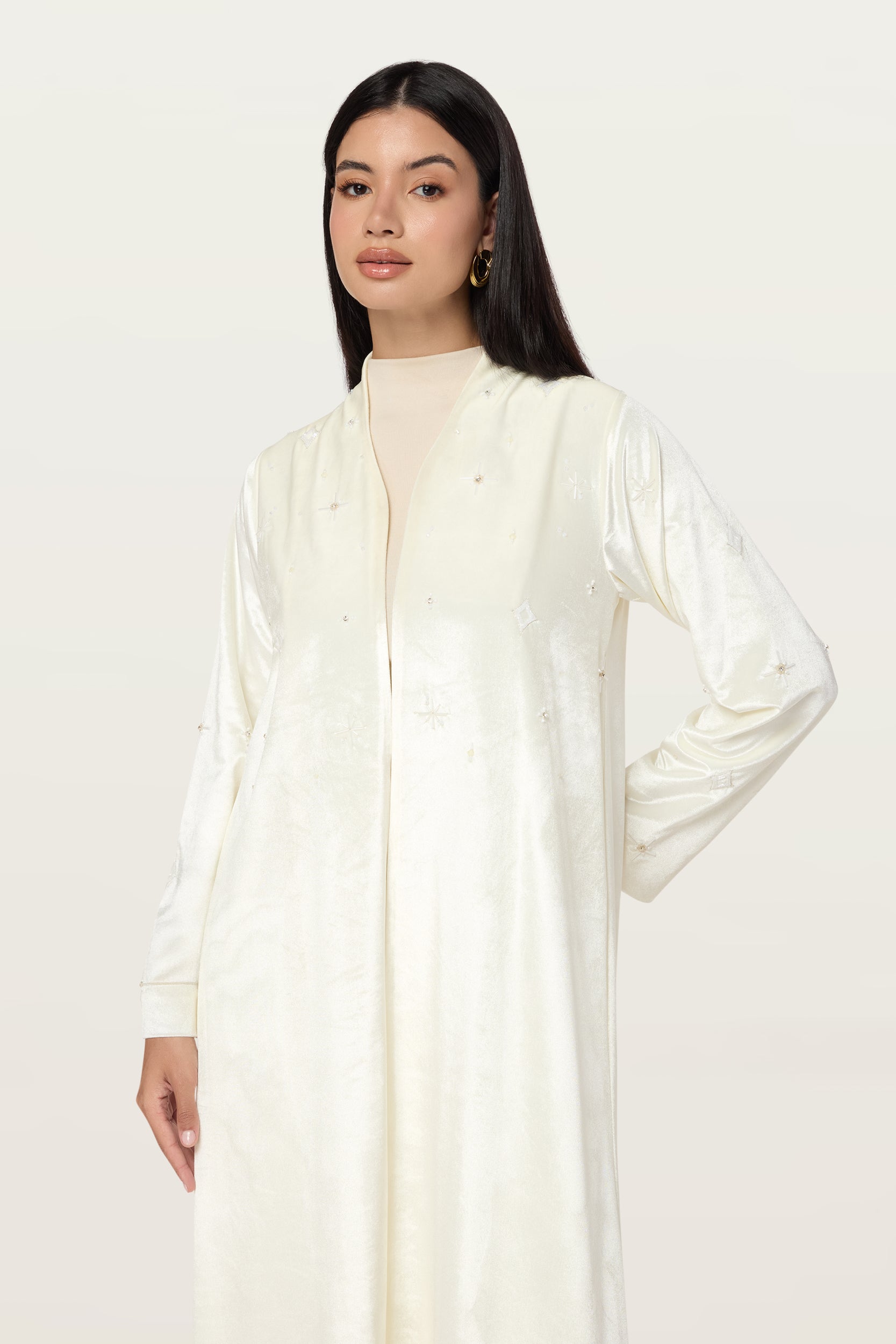 Velvet stars in Cream