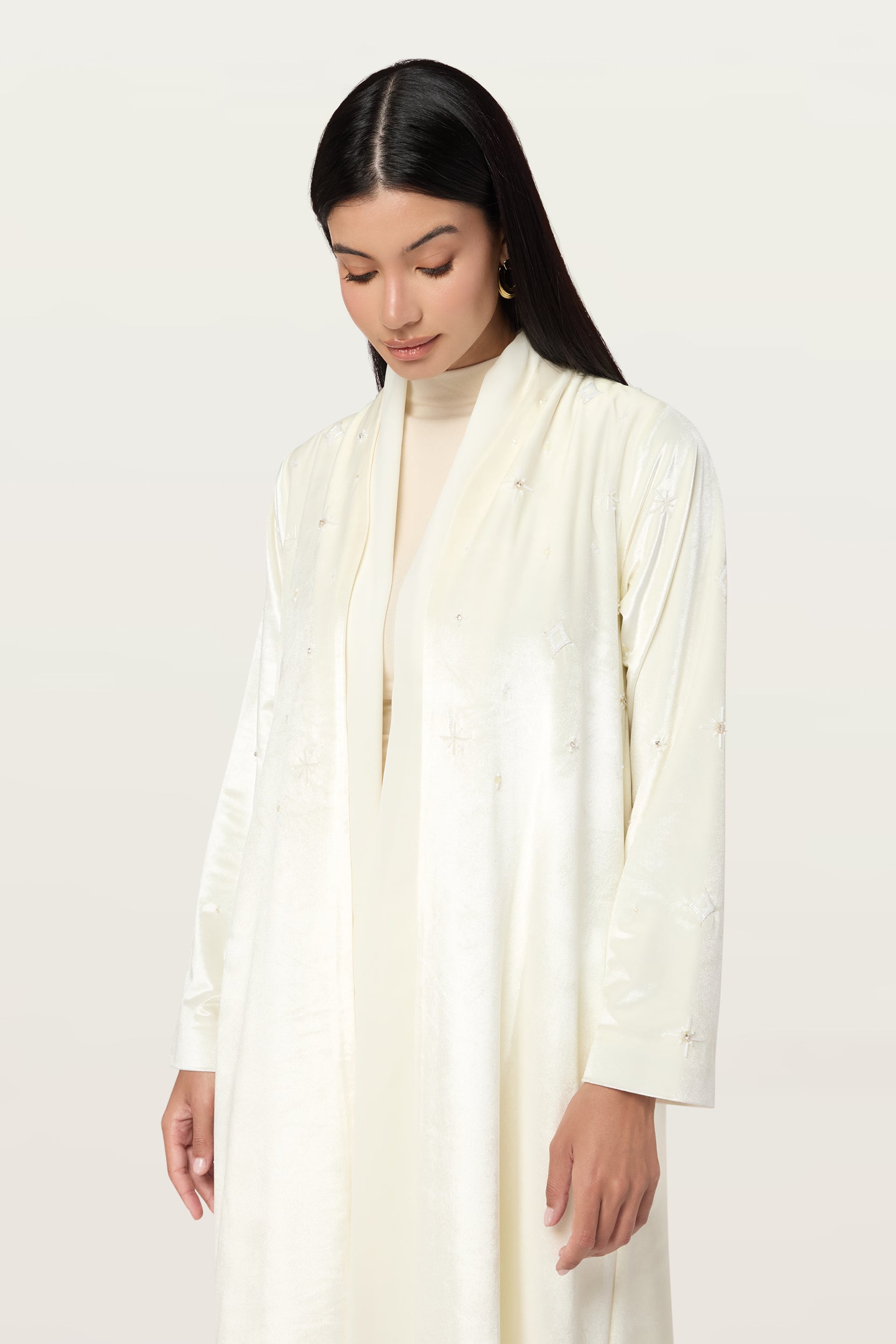 Velvet stars in Cream